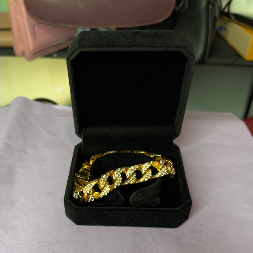 Men's iced out bangle